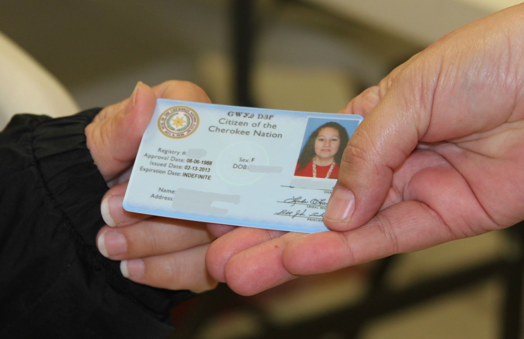 Cherokee Nation Tribal Id Cards